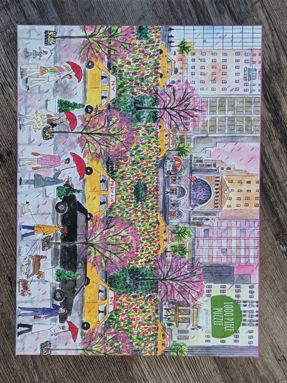 Galison Puzzle "Spring on Park Avenue" 1000-Piece by Michael Storrings